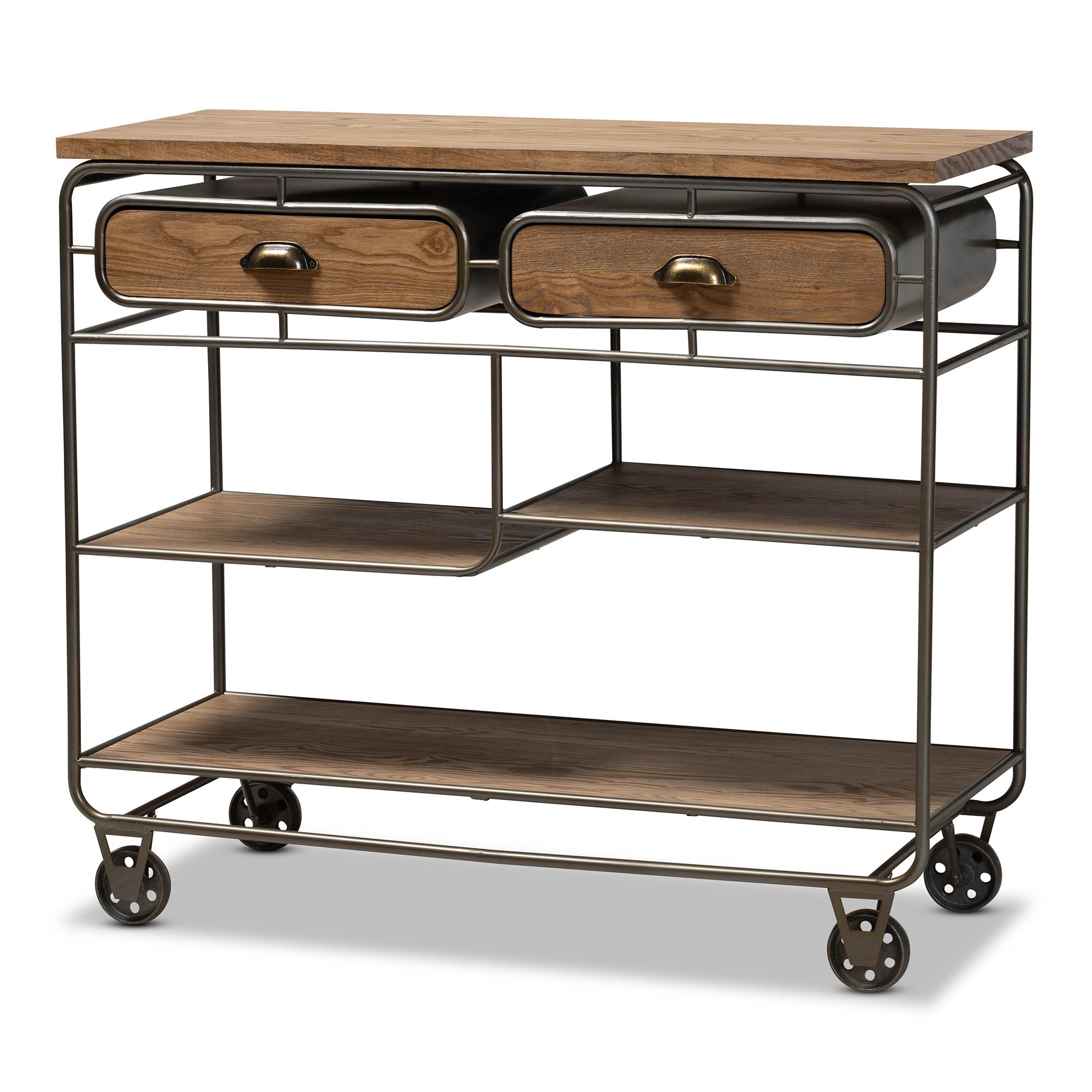 Rustic deals microwave cart